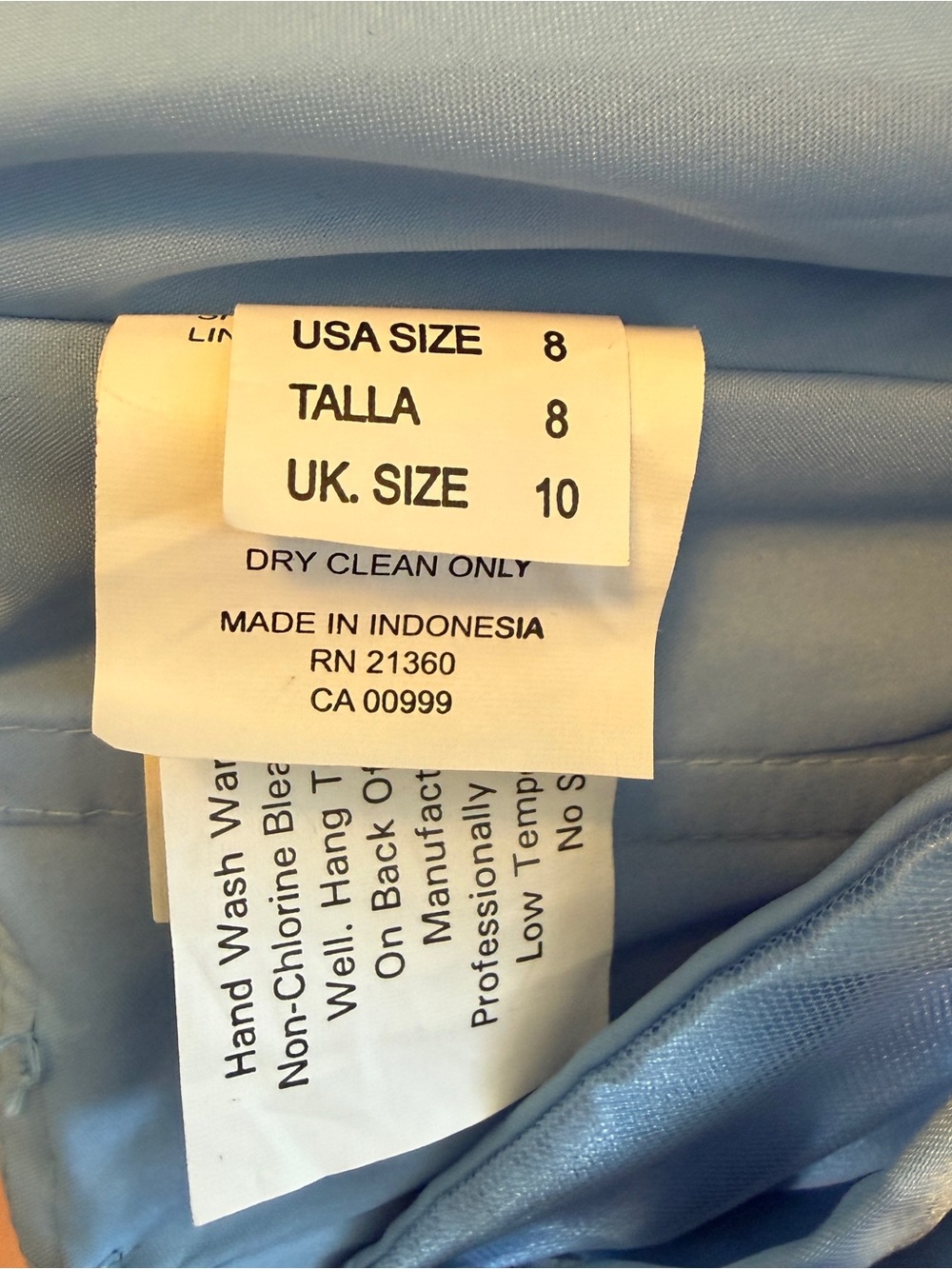 Sz 8 Morilee Madeline Gardner Sparkle Lace Ball Gown Formal Dress - Light Blue - Picture 9 of 11